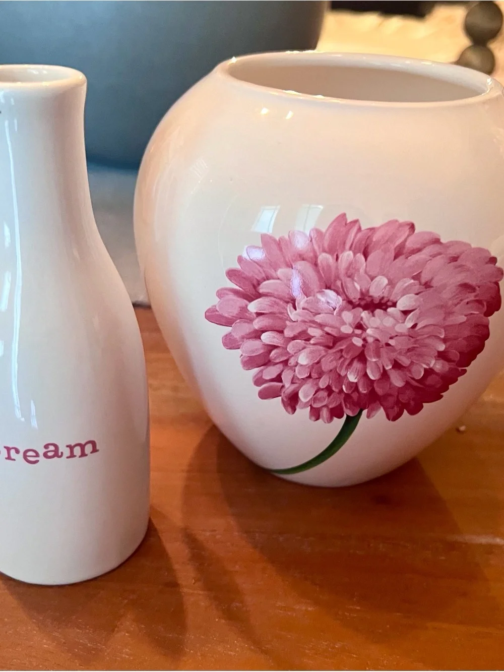Bundle of 11 Threshold vases & 1 with a matching lidded canister & faux flowers